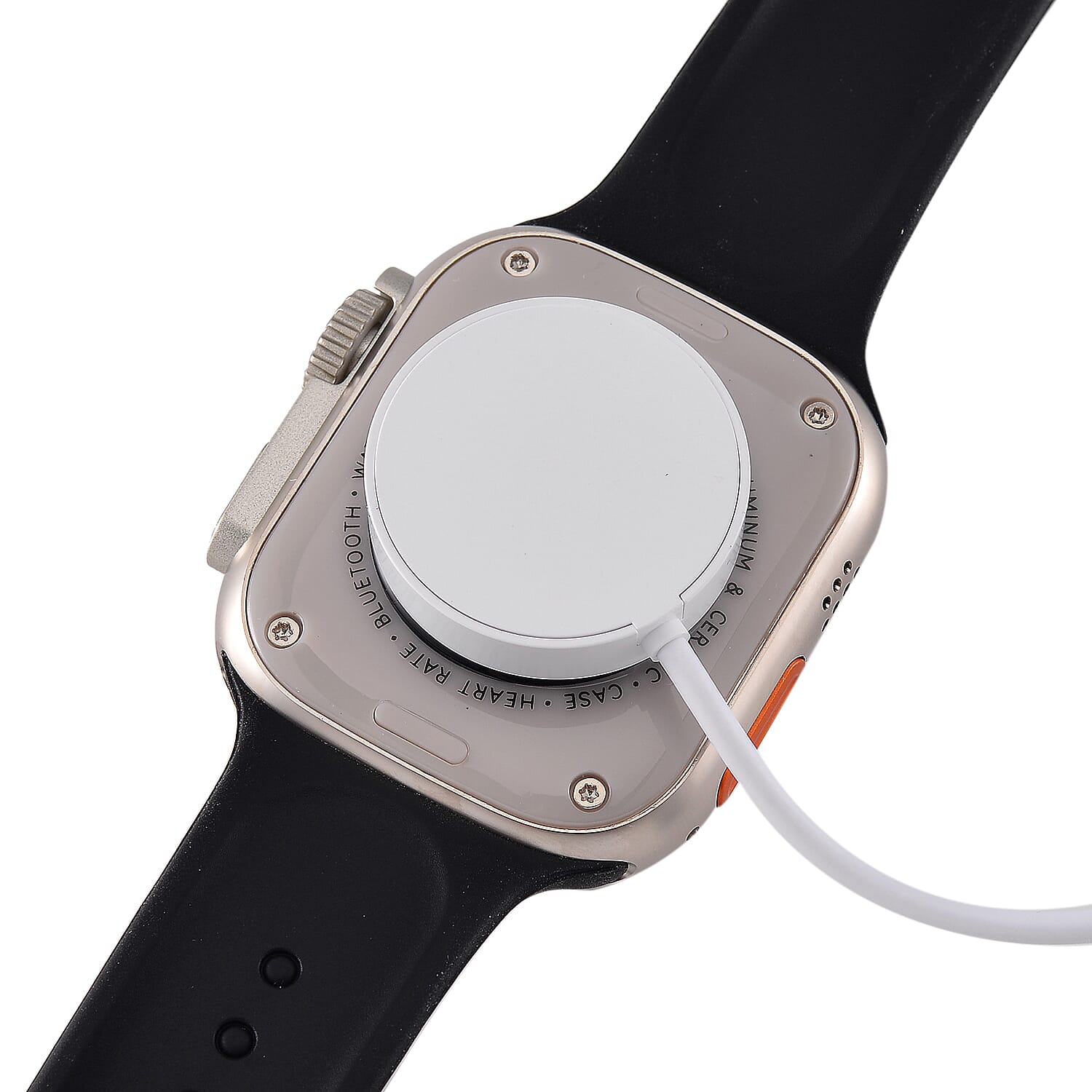 Closeout Deal - i20 Ultra 2 Max 10-in-1 Smartwatch Set with Earphones & 7 Strap, Compatible with Apple iOS and Android - Silver