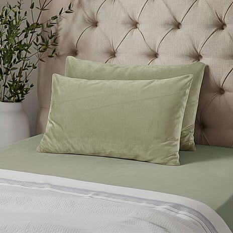 Hush Haven Jacquard Solid Comforter and Duvet (Size 225x1 cm) - Green & White