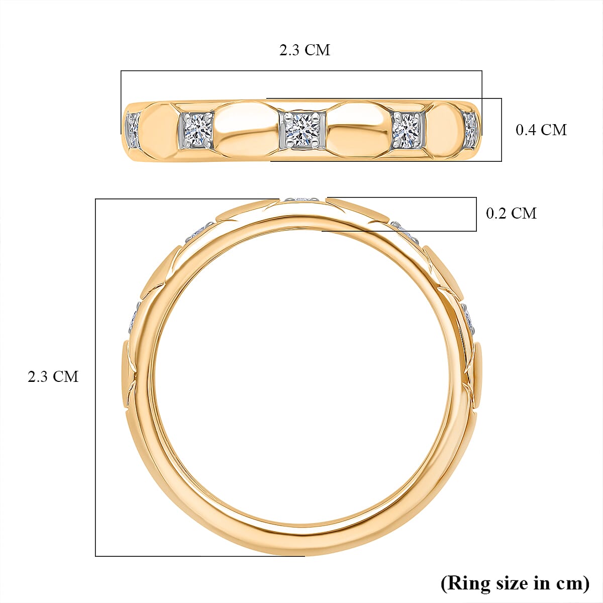 Luxuriant Lab Grown Diamond Ring in 0.150 Ct.