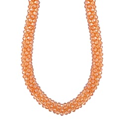 Green Crystal Necklace (Size - 20) With Austrian Crystal Embellished Magnetic Clasp