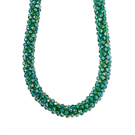 Green  Crystal Fancy Necklace (Size - 20)