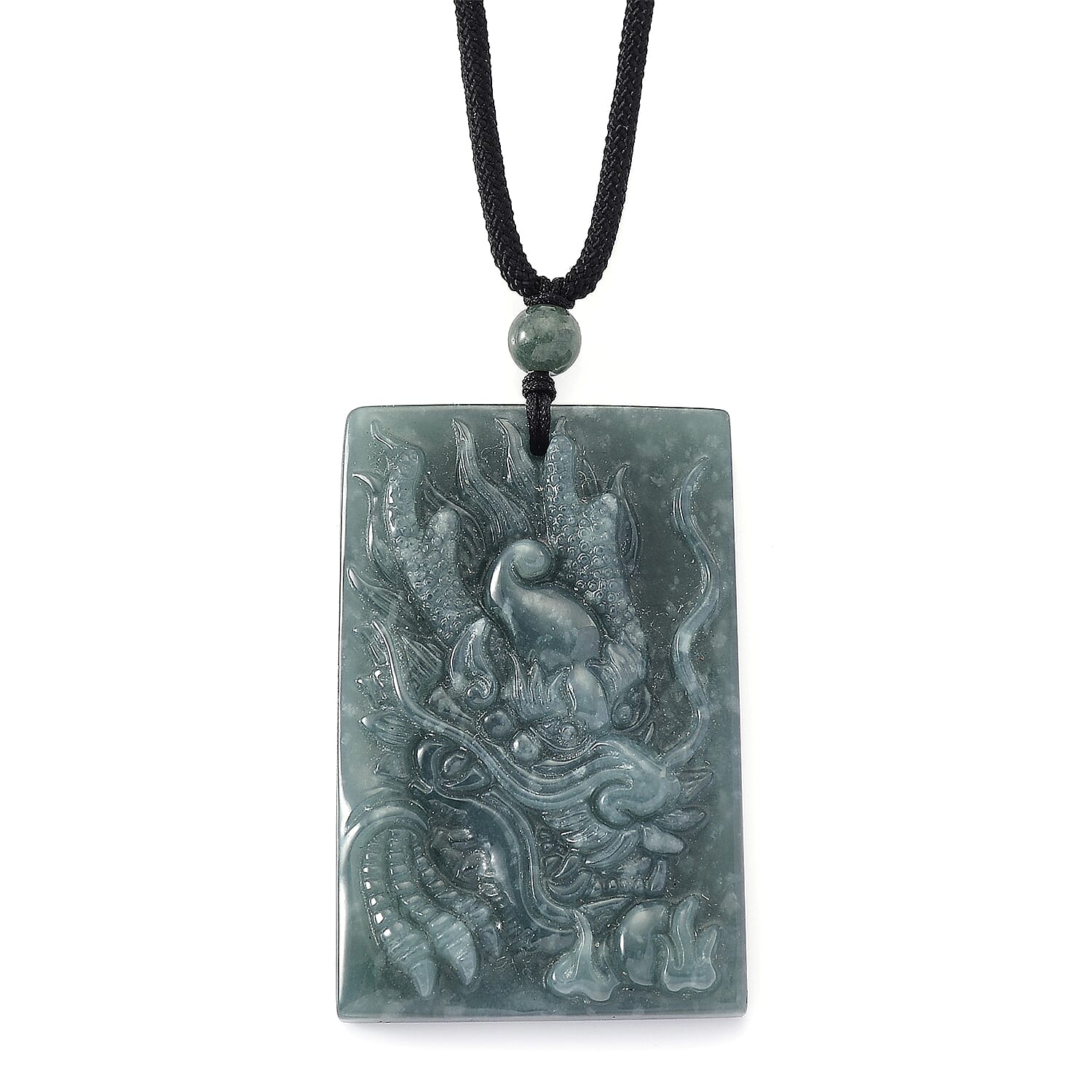 Natural Type A Jadeite Dragon Necklace 150.00 Ct.