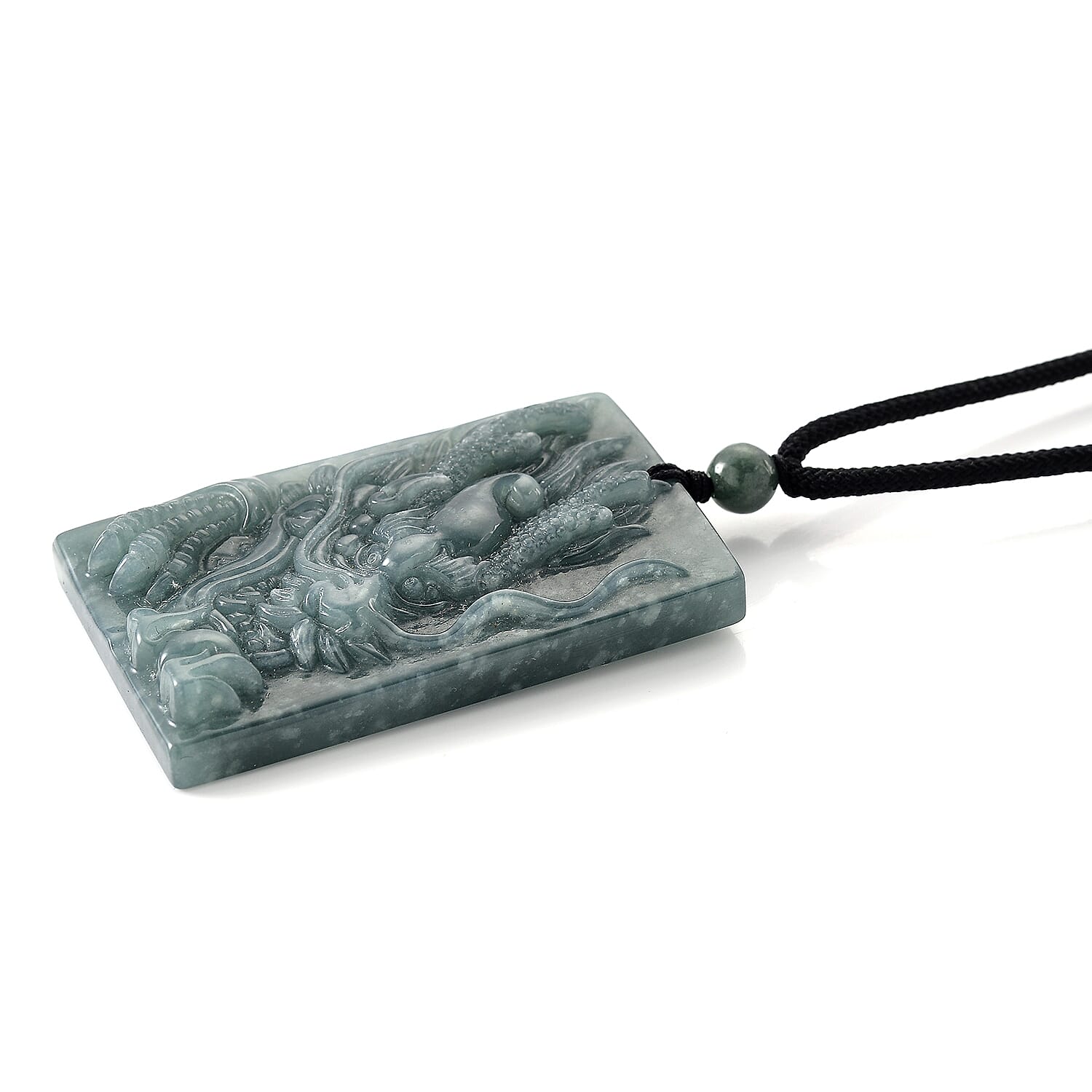 Natural Type A Jadeite Dragon Necklace 150.00 Ct.
