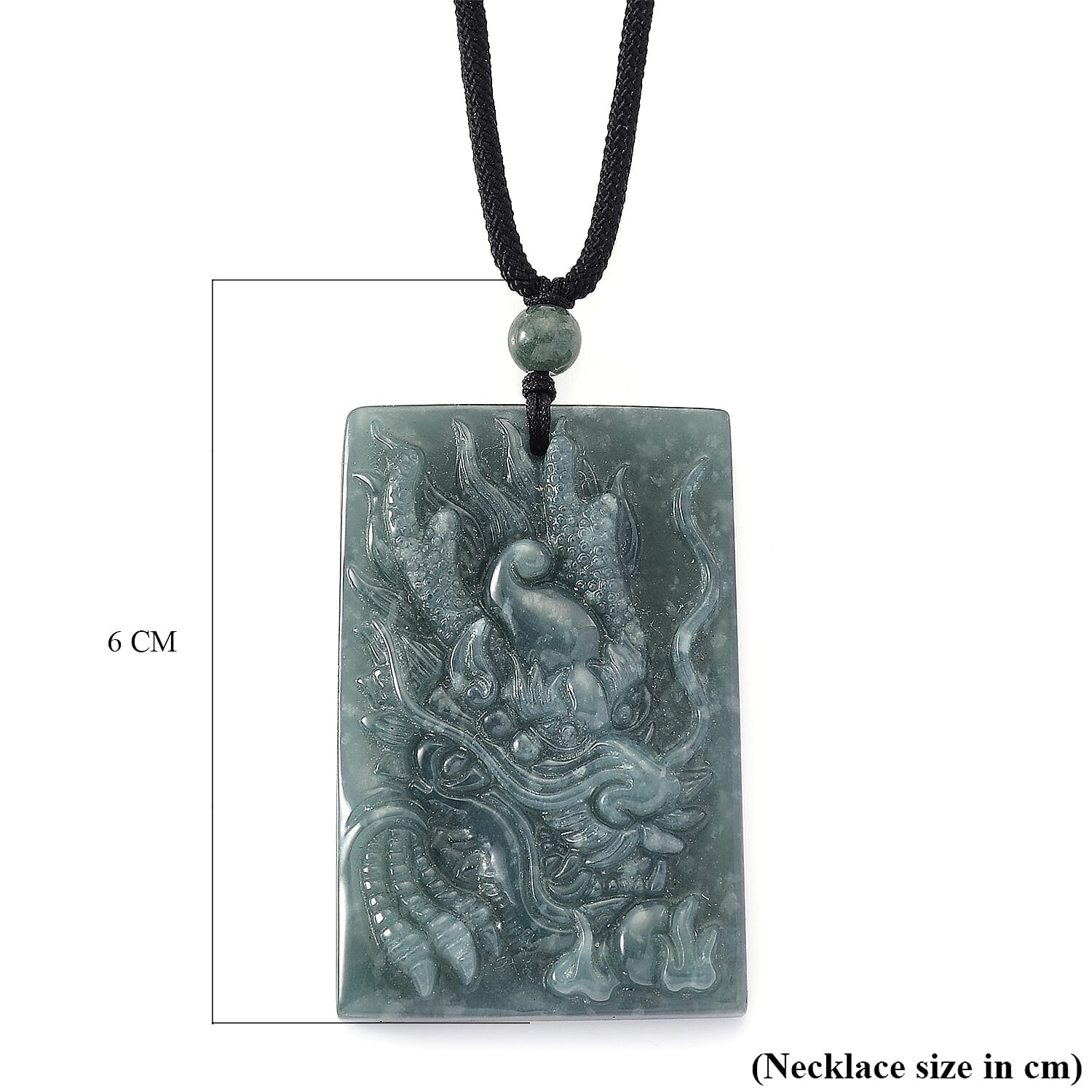 Natural Type A Jadeite Dragon Necklace 150.00 Ct.