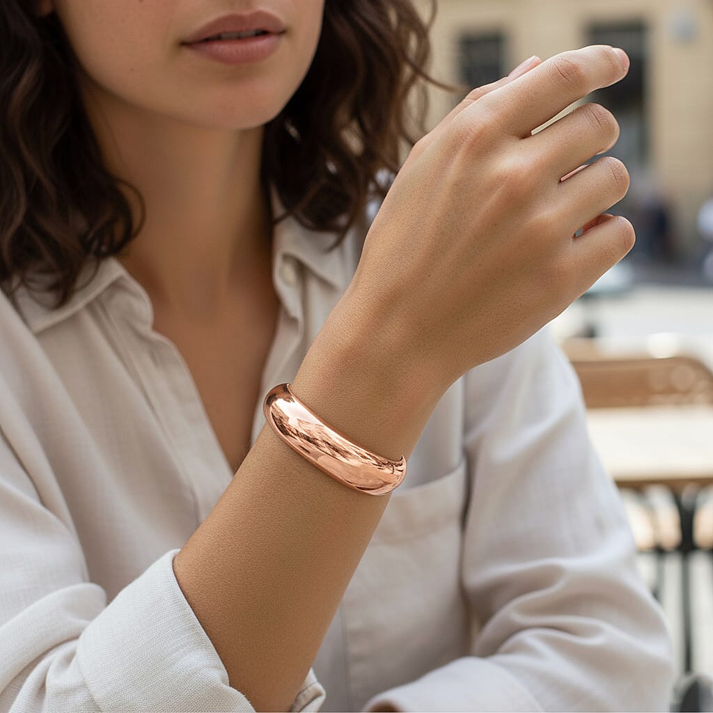 Full Bangle in Rose Gold Tone