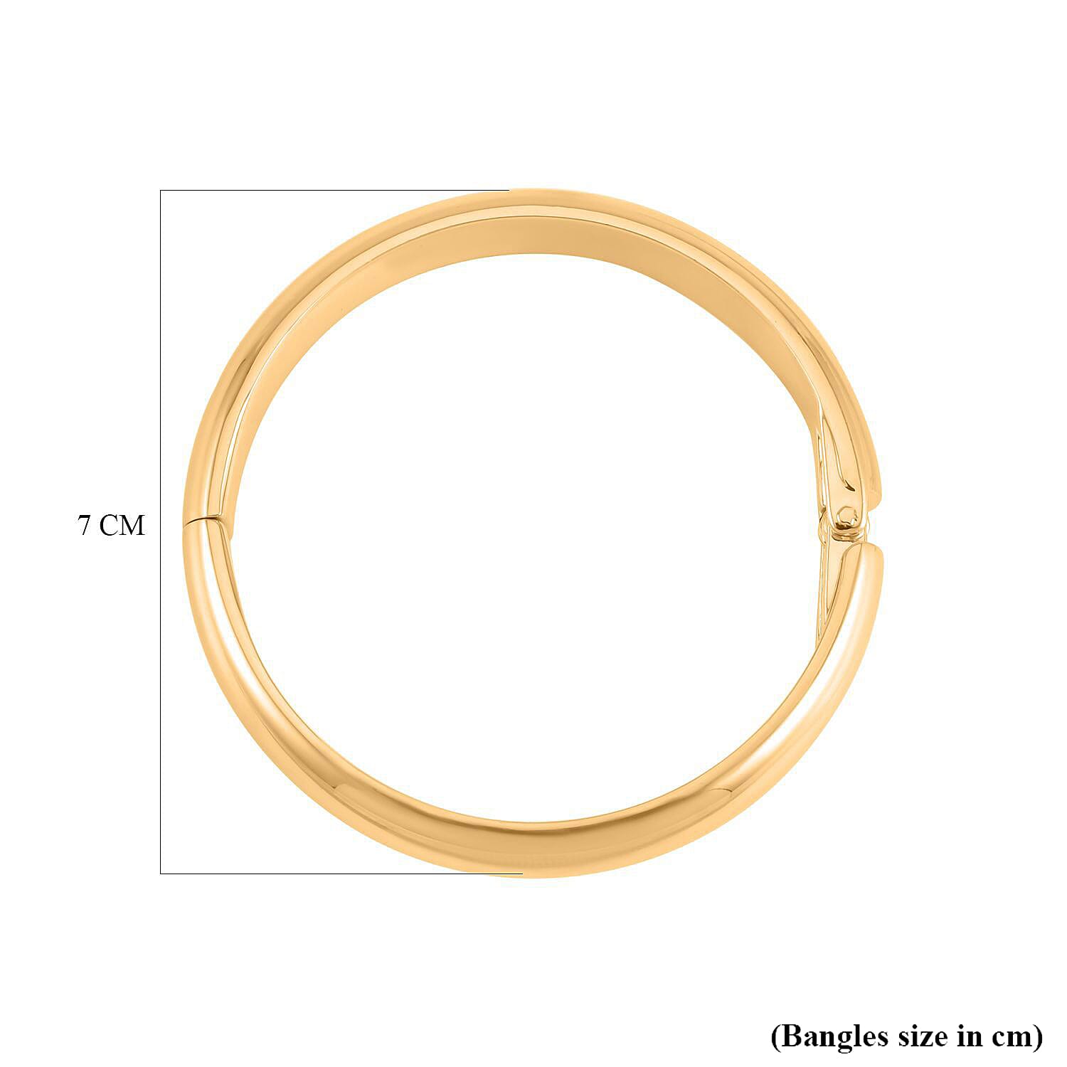 Full Bangle in Yellow Gold Tone