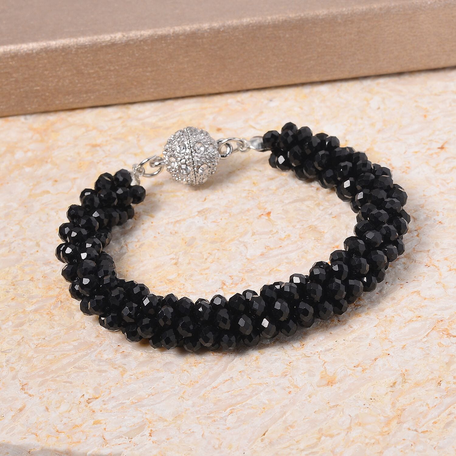 White Crystal Fancy Bracelet (Size - 7.5)  0.020  Ct.