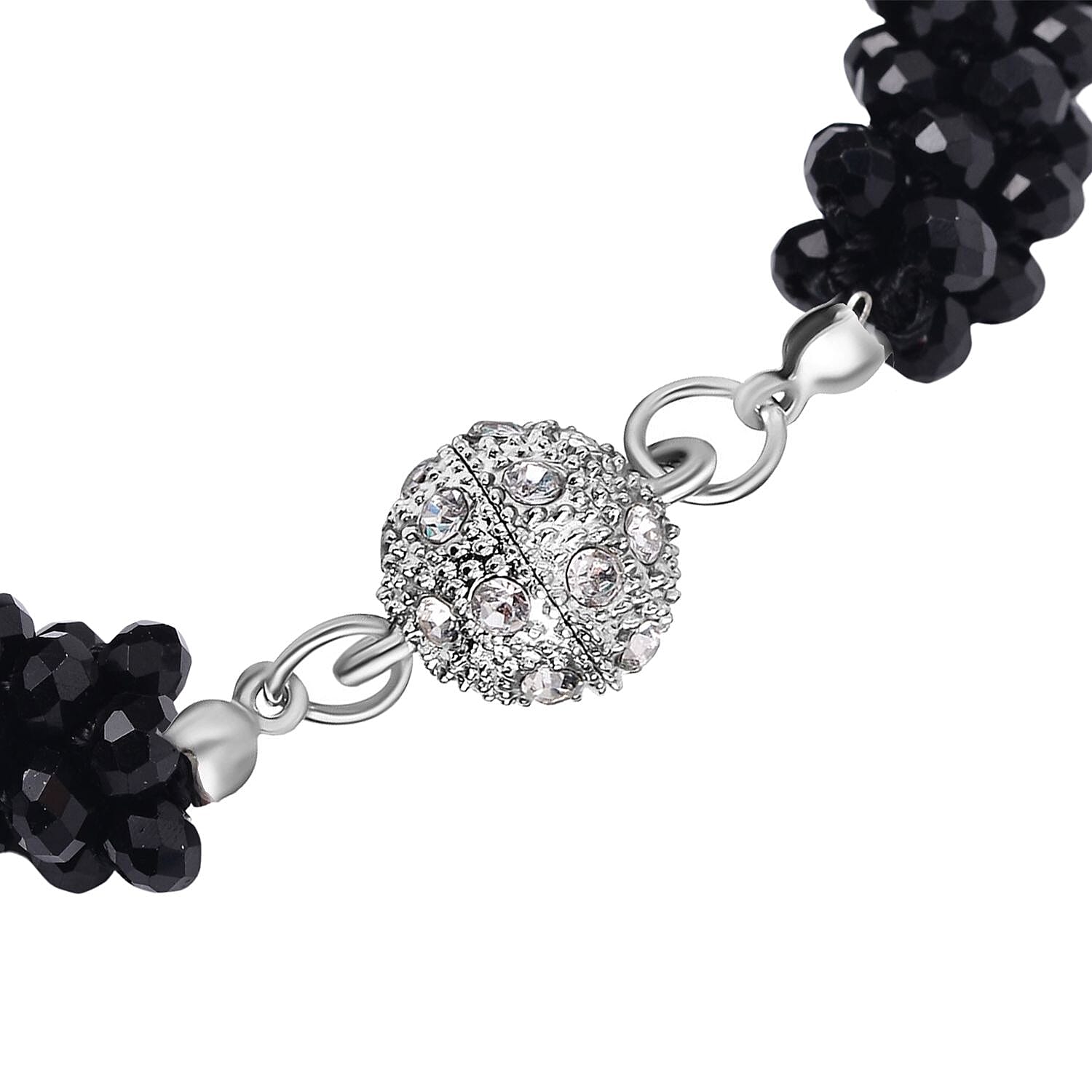 White Crystal Fancy Bracelet (Size - 7.5)  0.020  Ct.