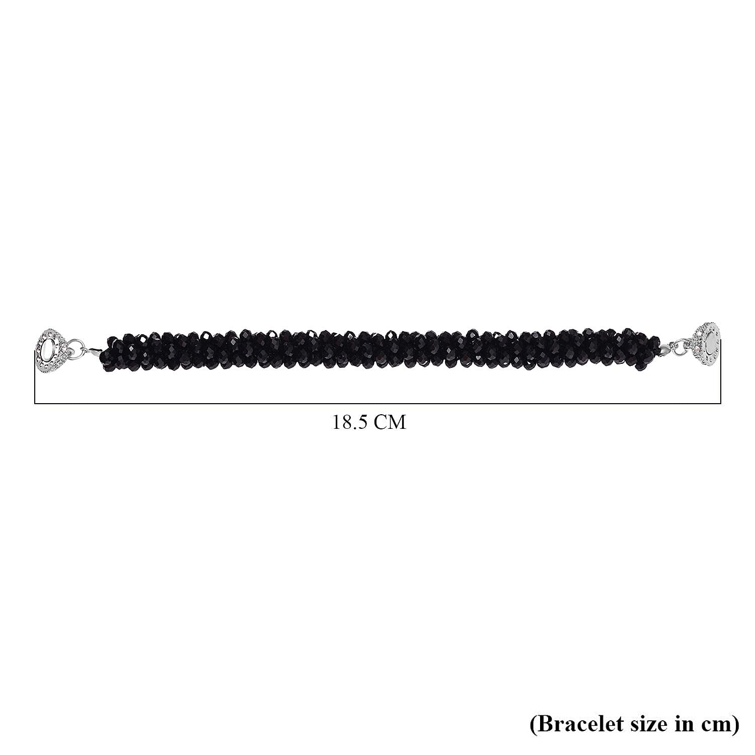 White Crystal Fancy Bracelet (Size - 7.5)  0.020  Ct.