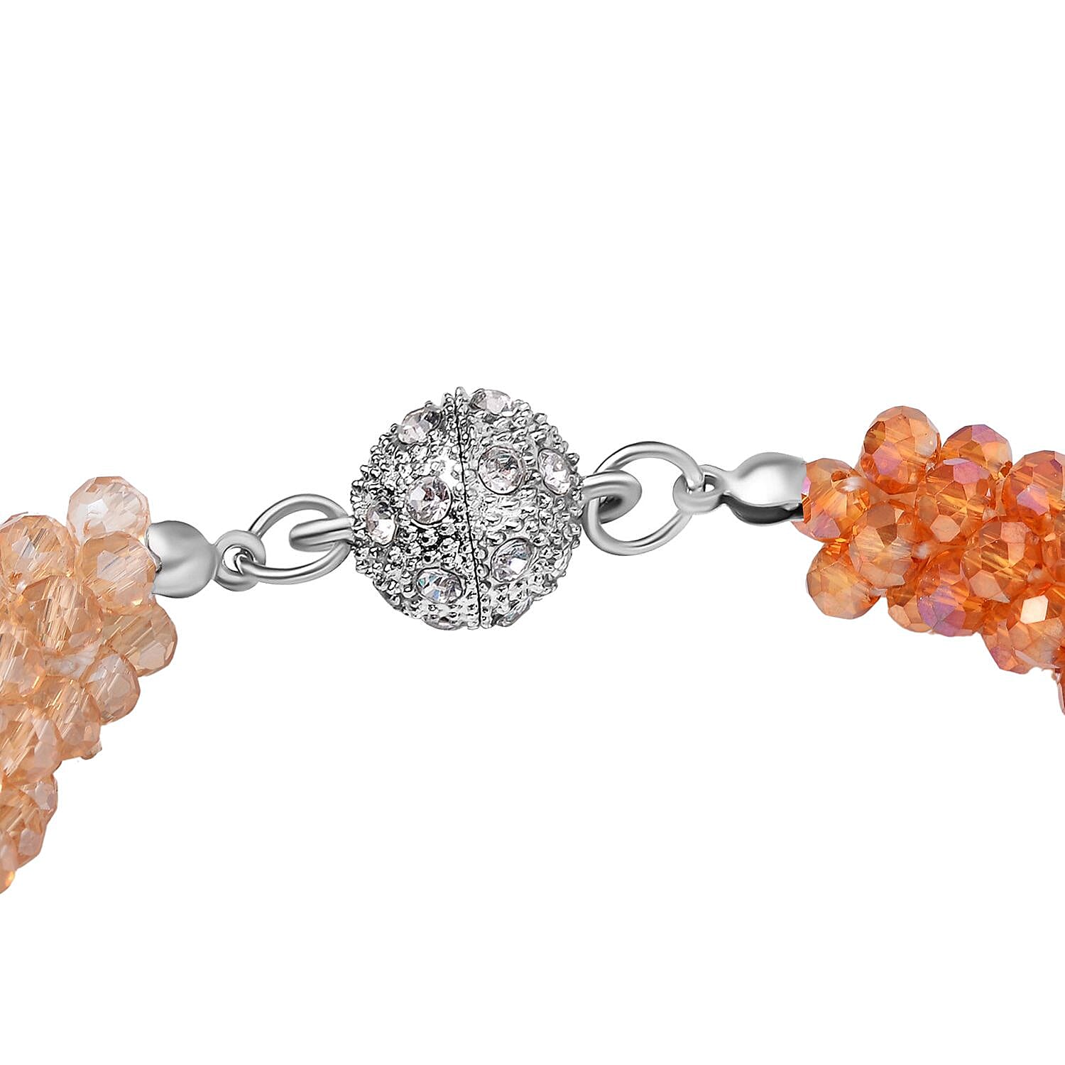 Multi Color Crystal Fancy Bracelet (Size - 7.5)  0.010  Ct.