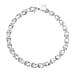 Designer Inspired Link Chain Bracelet (Size - 7.5) with Lobster Clasp in Silver Tone