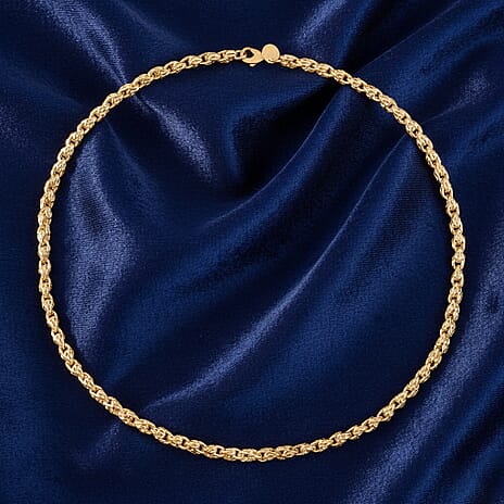Yellow Gold Tone Necklace (Size - 20)