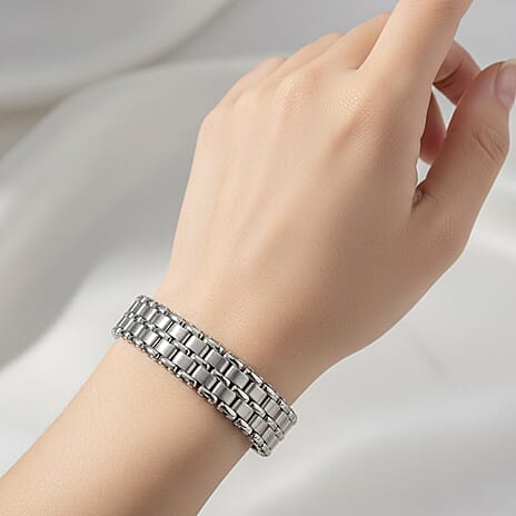 Panther Bracelet (Size 9) in Yellow & White Gold Plated