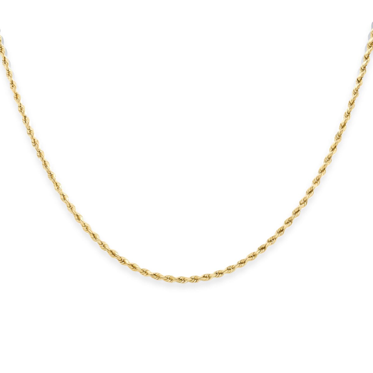 Close Out - 9K Yellow Gold Rope Necklace (Size 20) with Lobster Clasp, Gold Wt. 6.00 Gms.