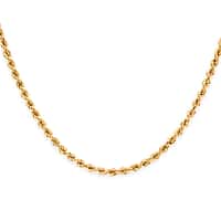 Mega Monster Deal - 9K Yellow Gold Rope Necklace (Size 28) with Spring Ring Clasp, Gold Wt. 16.20 Gms.