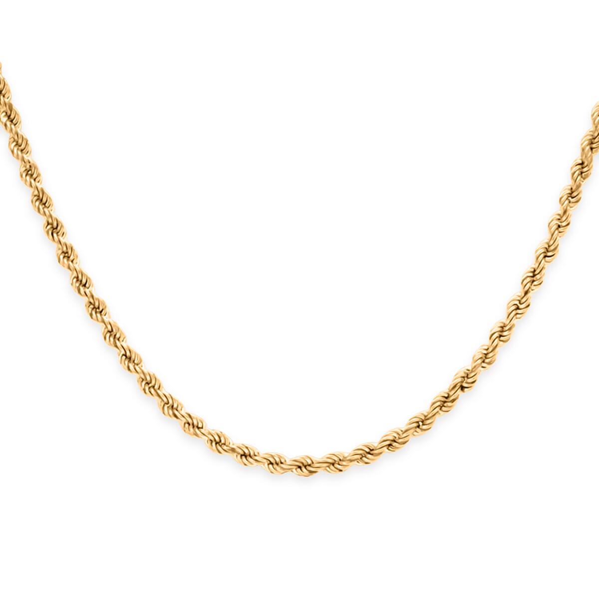Close Out Deal - 9K Yellow Gold Rope Necklace (Size 24) with Spring Ring Clasp, Gold Wt. 12.20 Gms.