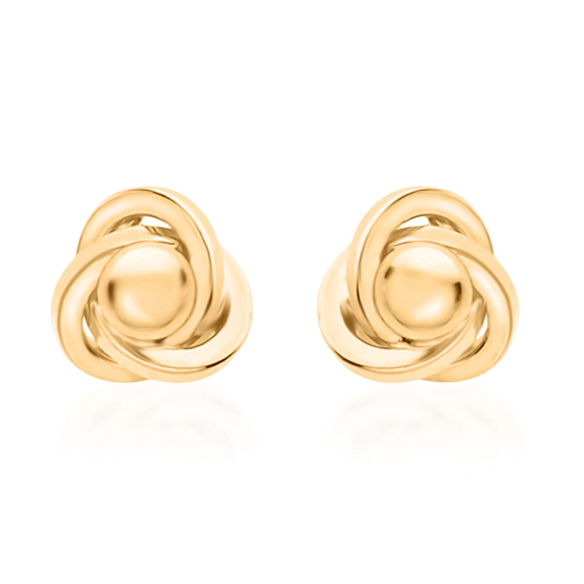 Hatton Garden CloseOut - 9K Yellow Gold Knot Earring with Push Back