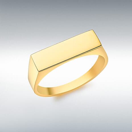9K Yellow Gold Signet Ring