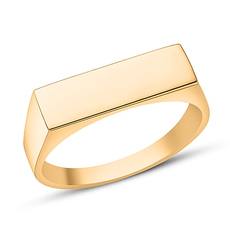 9K Yellow Gold Signet Ring