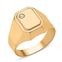 9K Yellow Gold Signet Ring