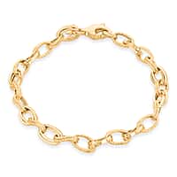 9K Yellow Gold Twisted Link Bracelet (Size 7.5) with Lobster Clasp, Gold Wt. 3.80 Gms.