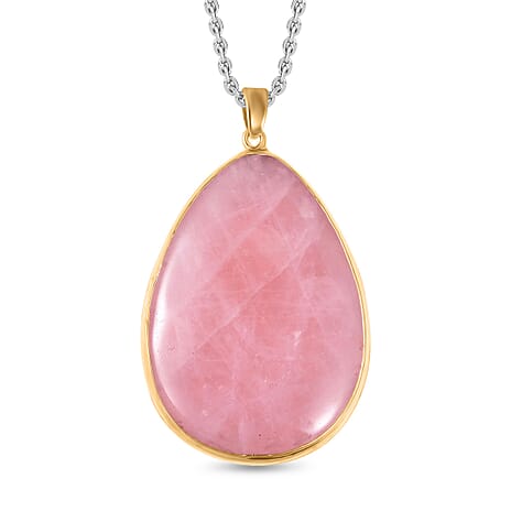 Rose Quartz Necklace (Size - 24)  40.00 Cts