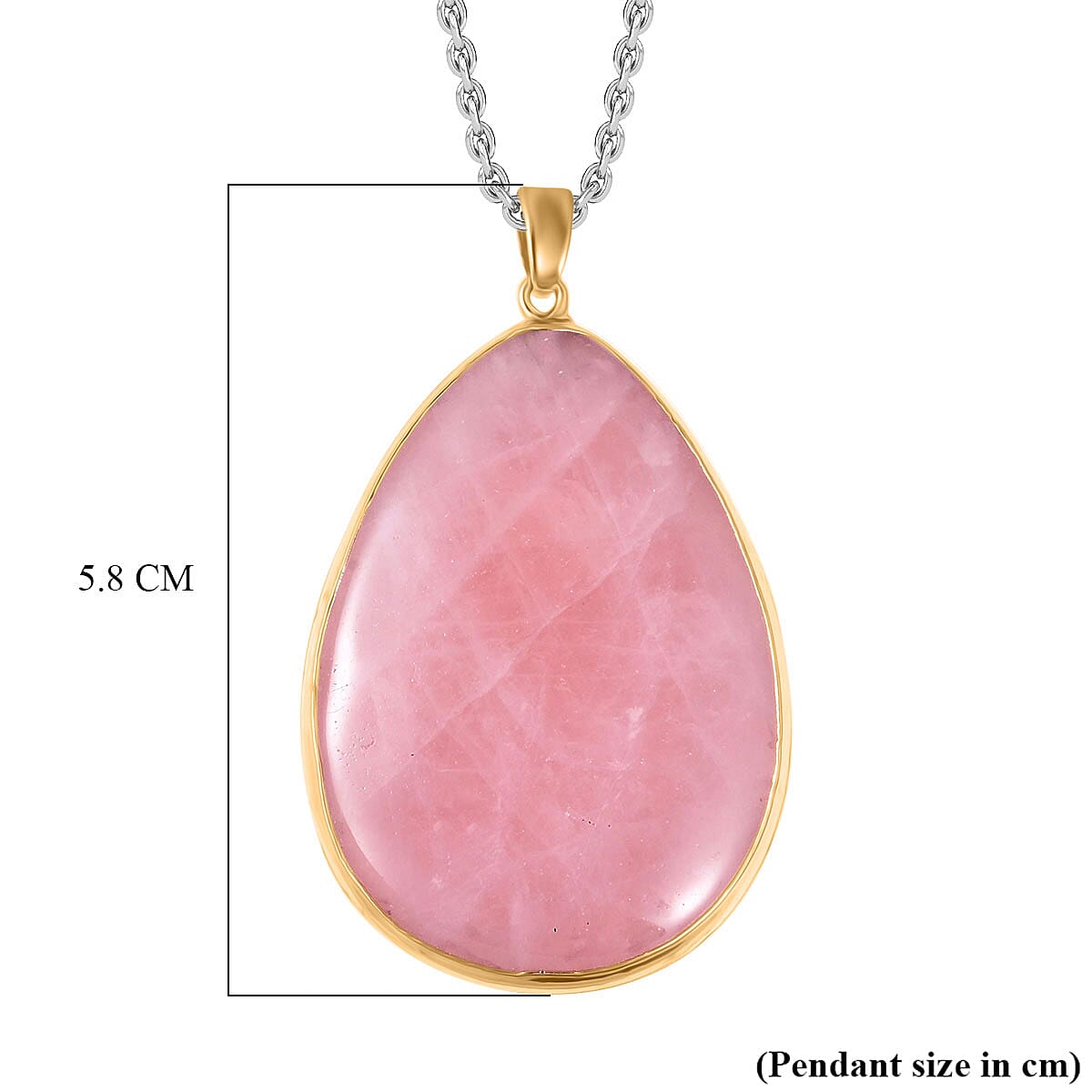 Rose Quartz Necklace (Size - 24)  40.00 Cts