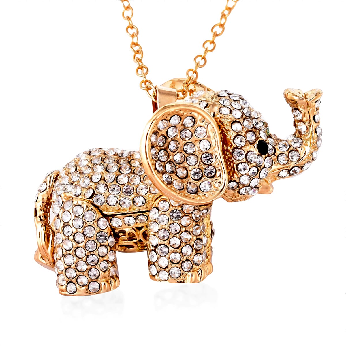 White Crystal  Necklace (Size - 24)