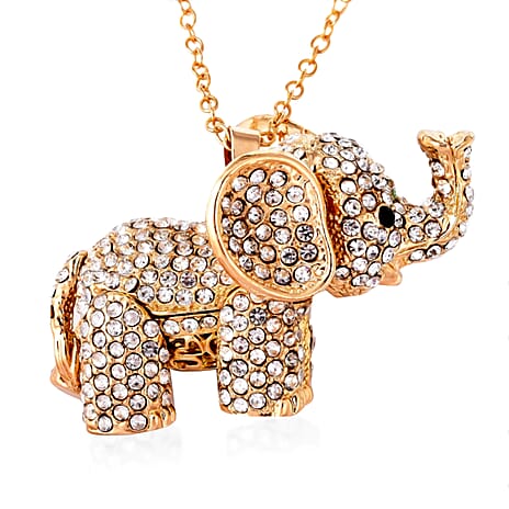 White Crystal  Necklace (Size - 24)