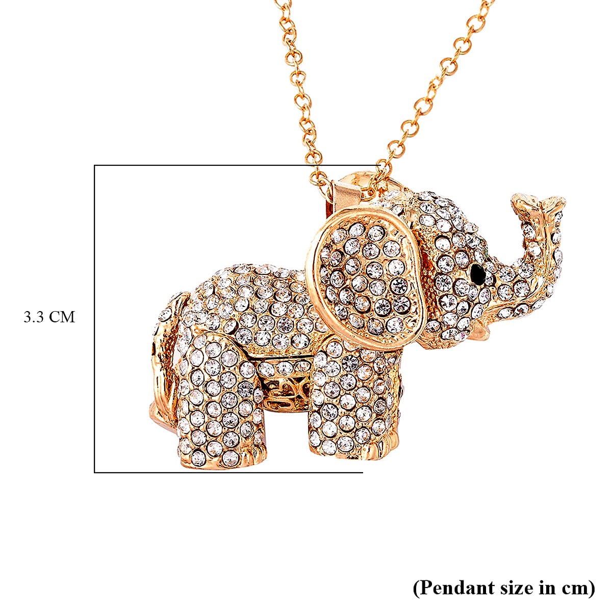 White Crystal  Necklace (Size - 24)