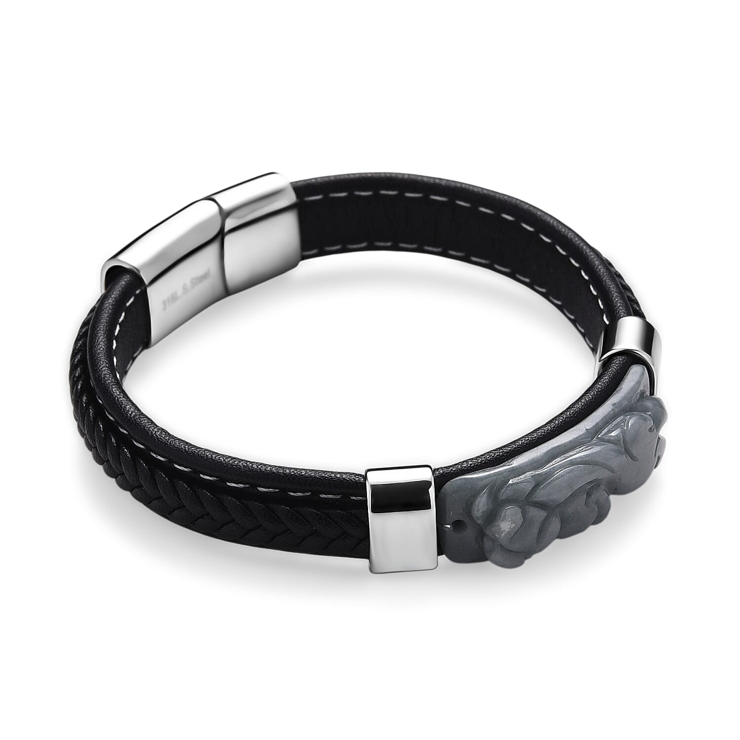 Natural Type A Jadeite Beads Bracelet (Size 7.5)  90.00 Ct.