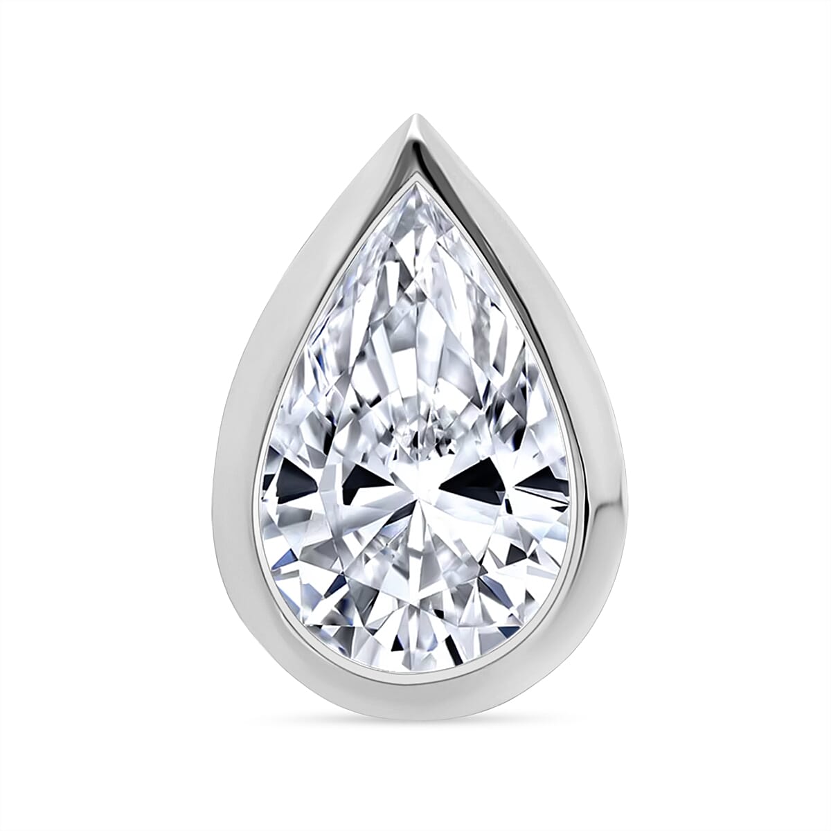 Black Friday Deal Only- Luxuriant 950 Platinum IGI Certified Pear Cut Lab Grown Diamond (VS-EF) Pendant 1.00 Ct.