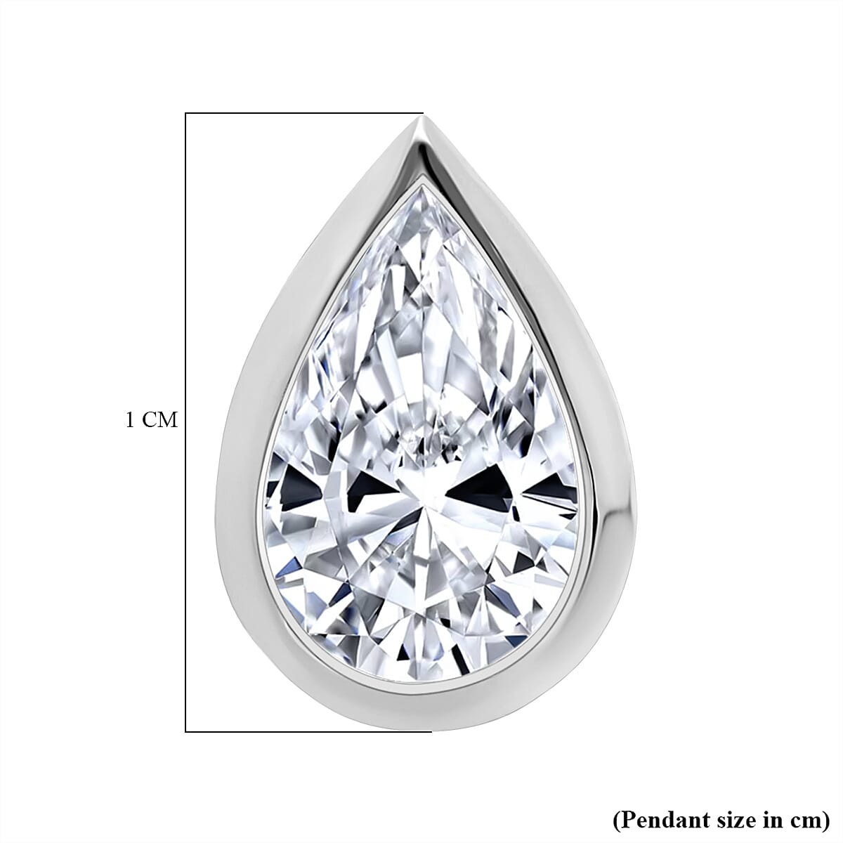 Black Friday Deal Only- Luxuriant 950 Platinum IGI Certified Pear Cut Lab Grown Diamond (VS-EF) Pendant 1.00 Ct.