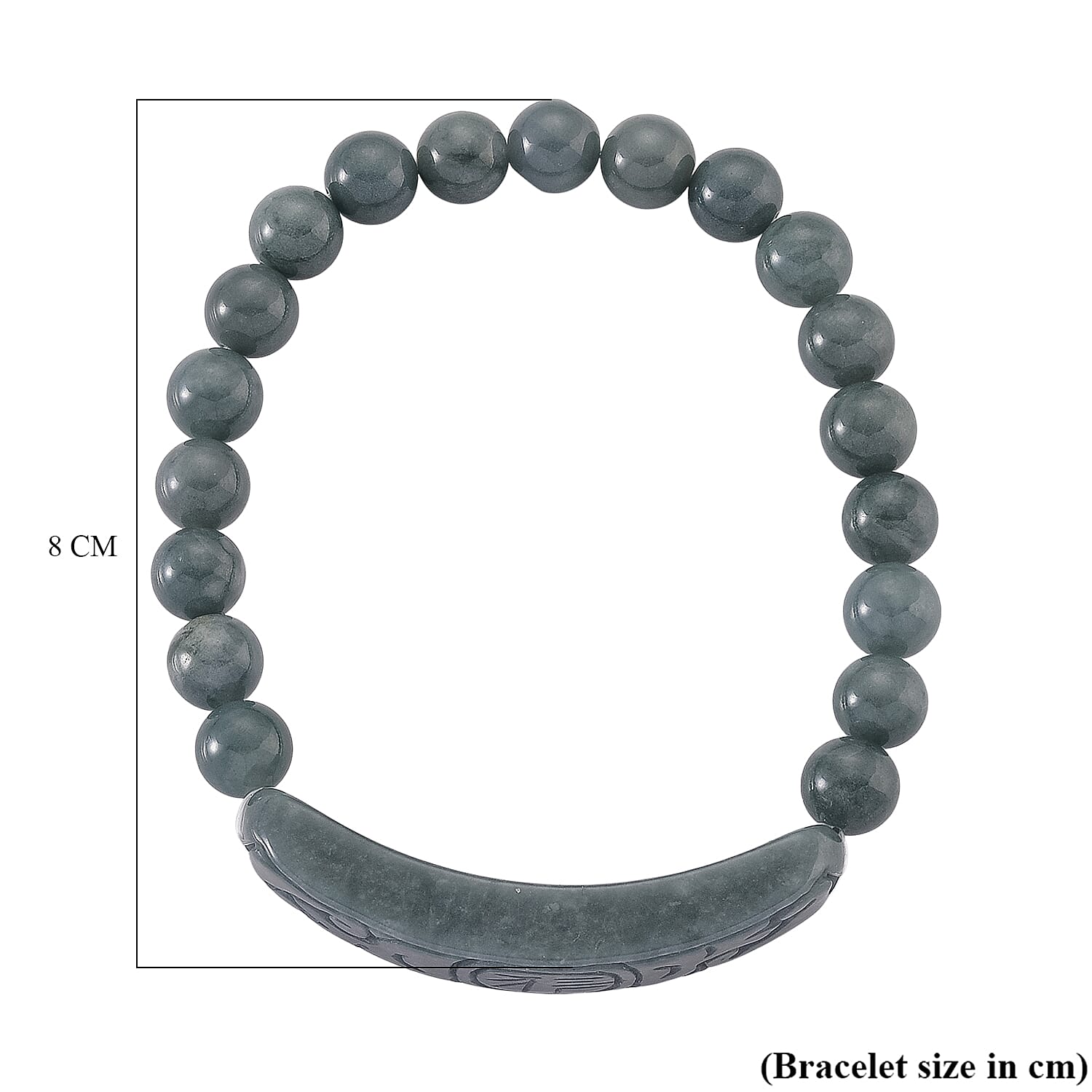 Natural Jadeite Jade Bracelet (Size 7.5 Adjustable) 130.00 Ct.