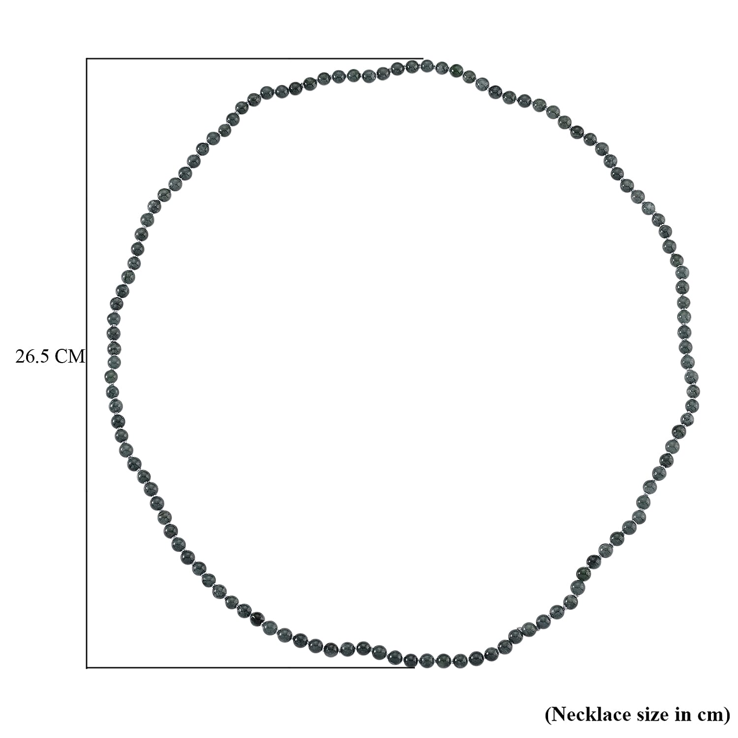 Natural Type A Jadeite Jade Necklace (Size - 30.0) 200.00 Ct.