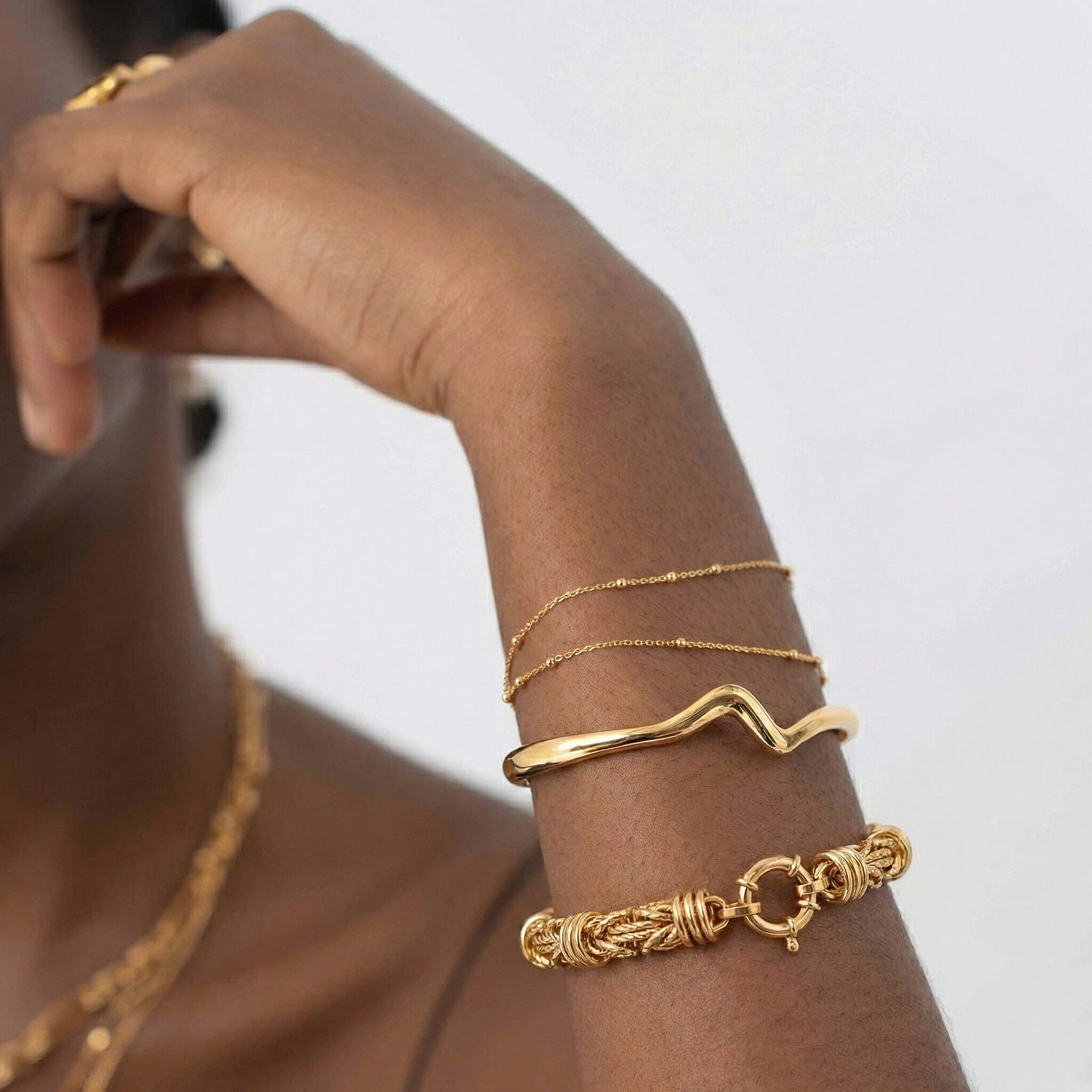 Close Out Deal - 9K Yellow Gold Byzantine Bracelet (Size 7.50) with Senorita Clasp, Gold Wt. 8.20 Gms.