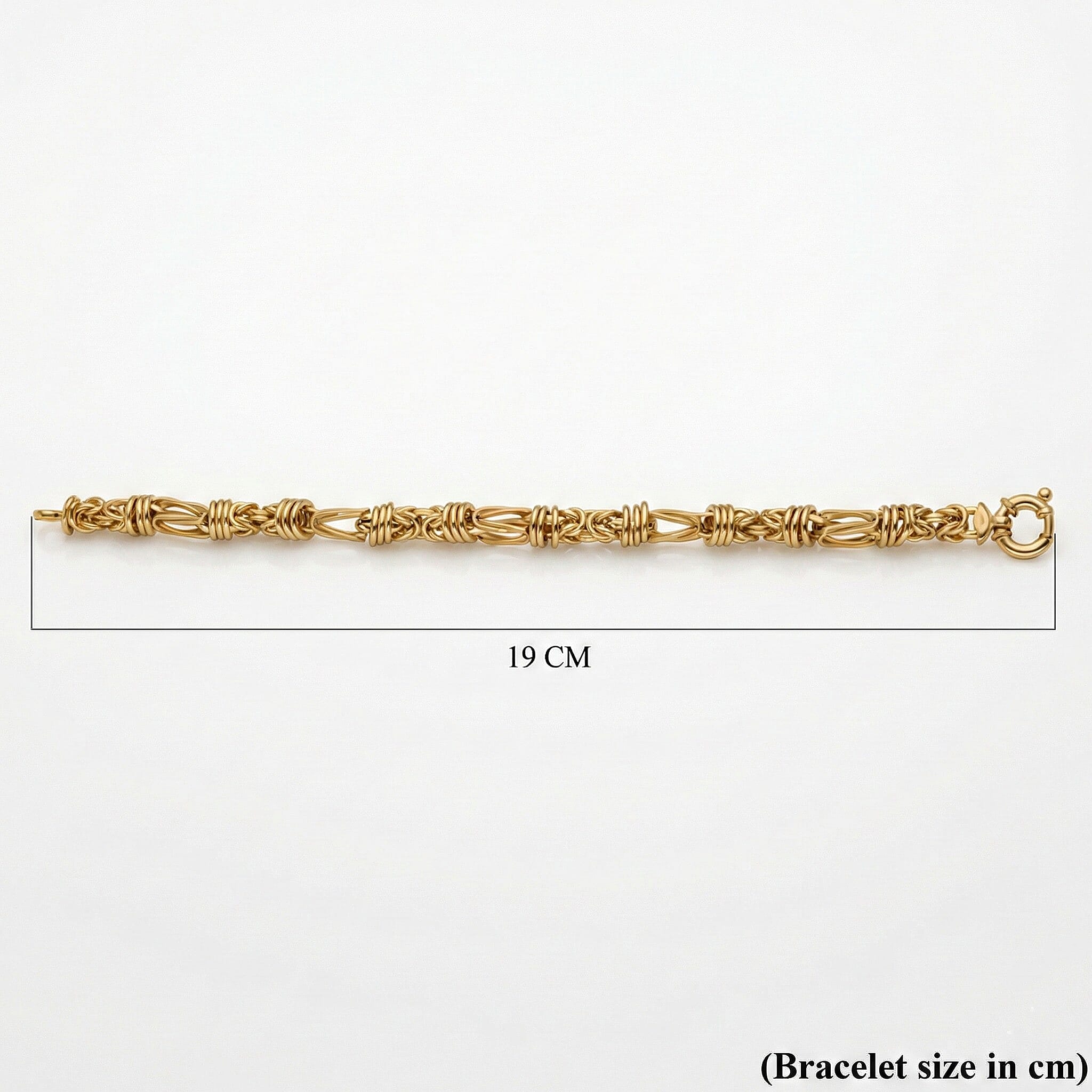 Close Out Deal - 9K Yellow Gold Byzantine Bracelet (Size 7.50) with Senorita Clasp, Gold Wt. 8.20 Gms.