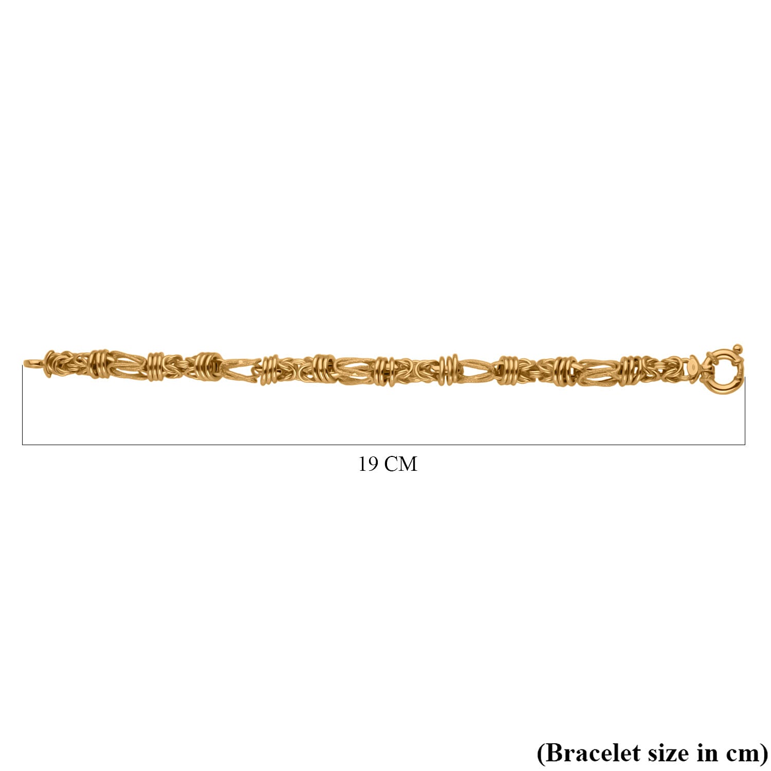 Close Out Deal - 9K Yellow Gold Mixed Link Bracelet (Size 7.50) with Senorita Clasp, Gold Wt. 8.20 Gms.