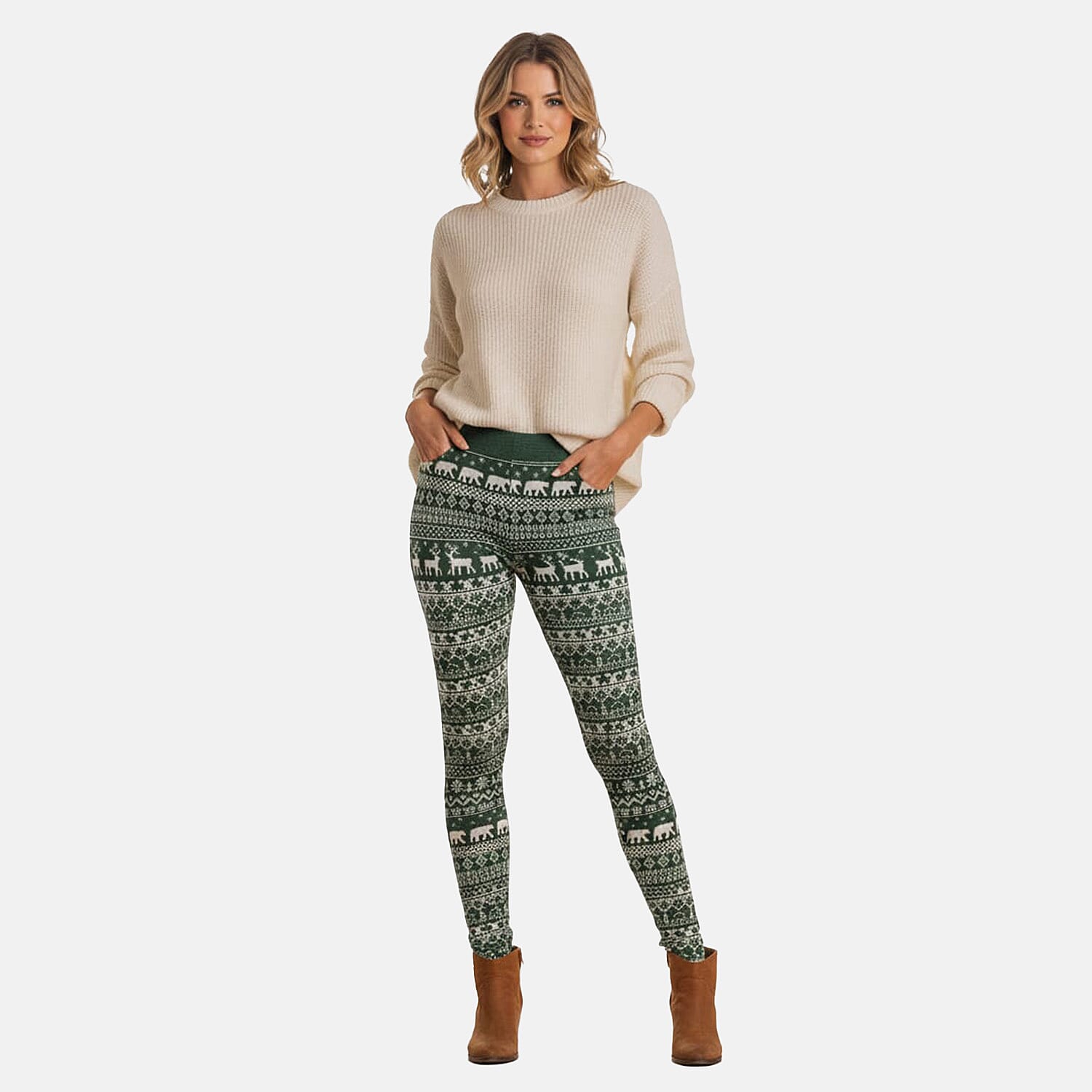 Pure And Natural Polyamide Bottom and Legging - Green