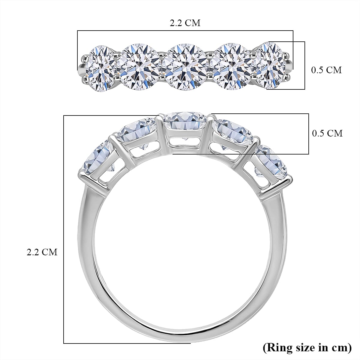 Luxuriant 950 Platinum SGL Certified Lab Grown Diamond (VS-EF) Ring 2.00 Ct, Platinum Wt. 3.71 Gms.