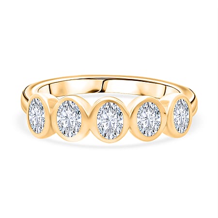 Luxuriant Lab Grown Diamond (SI-GH) Ring in 18K Vermeil Yellow Gold Plated Sterling Silver 1.00 Ct. Luxuriant Lab Grown Diamond (SI-GH) Ring in 18K Vermeil Yellow Gold Plated Sterling Silver 1.00 Ct.