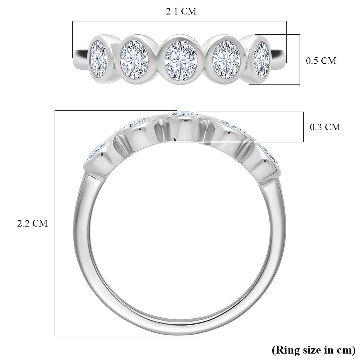Luxuriant Lab Grown Diamond (SI-GH) Ring in Sterling Silver