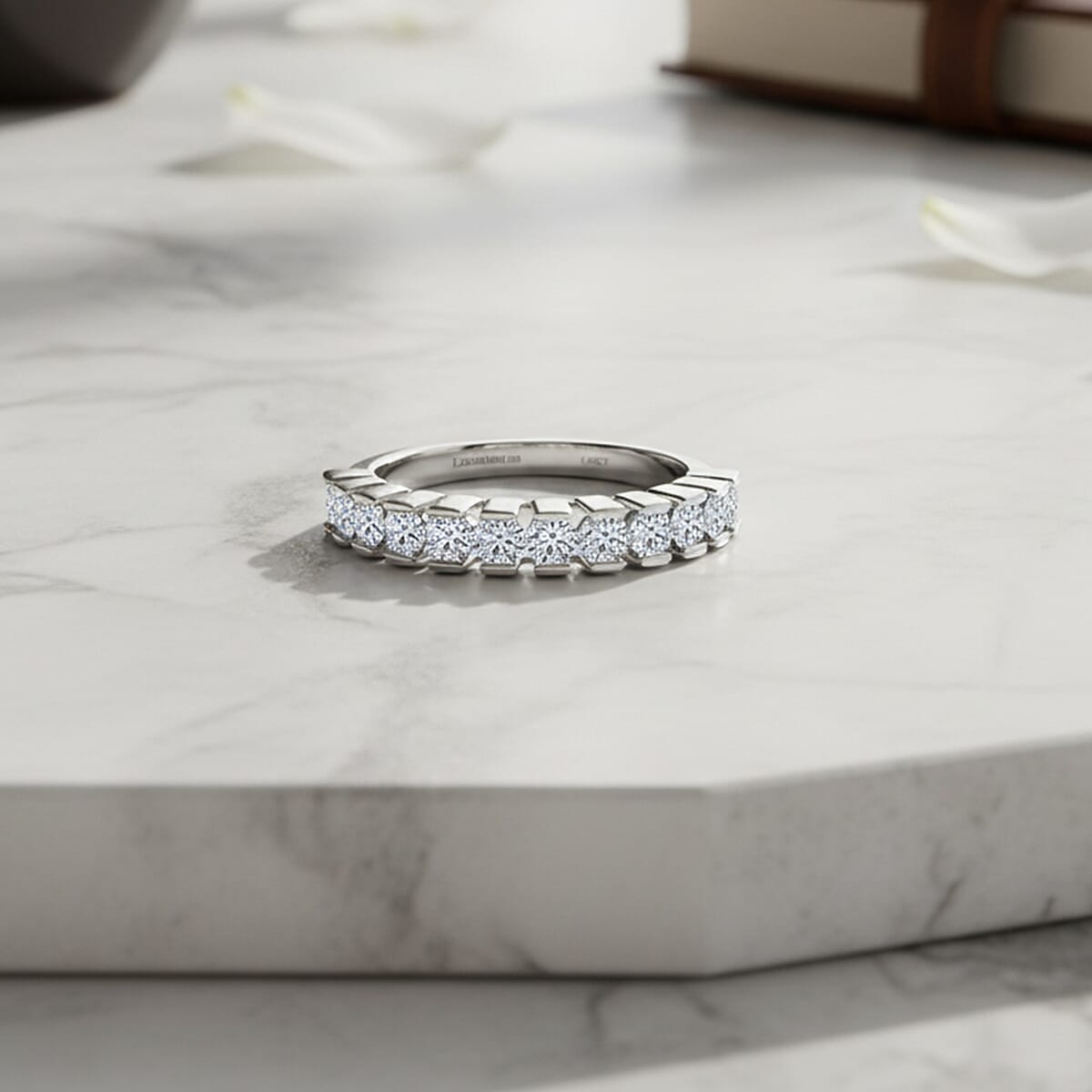 Luxuriant Lab Grown Diamond Ring in 18K YG VermeilSterling Silver 1.020 Ct.