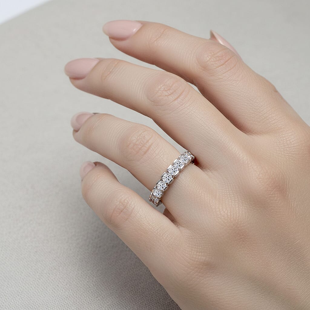 Luxuriant Lab Grown Diamond Ring in 18K YG VermeilSterling Silver 1.020 Ct.