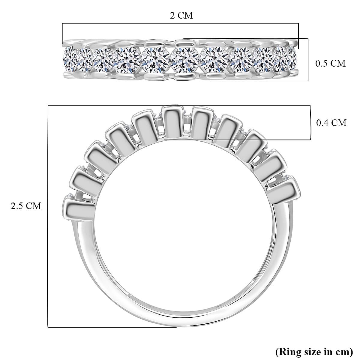 Luxuriant Lab Grown Diamond Ring in 18K YG VermeilSterling Silver 1.020 Ct.