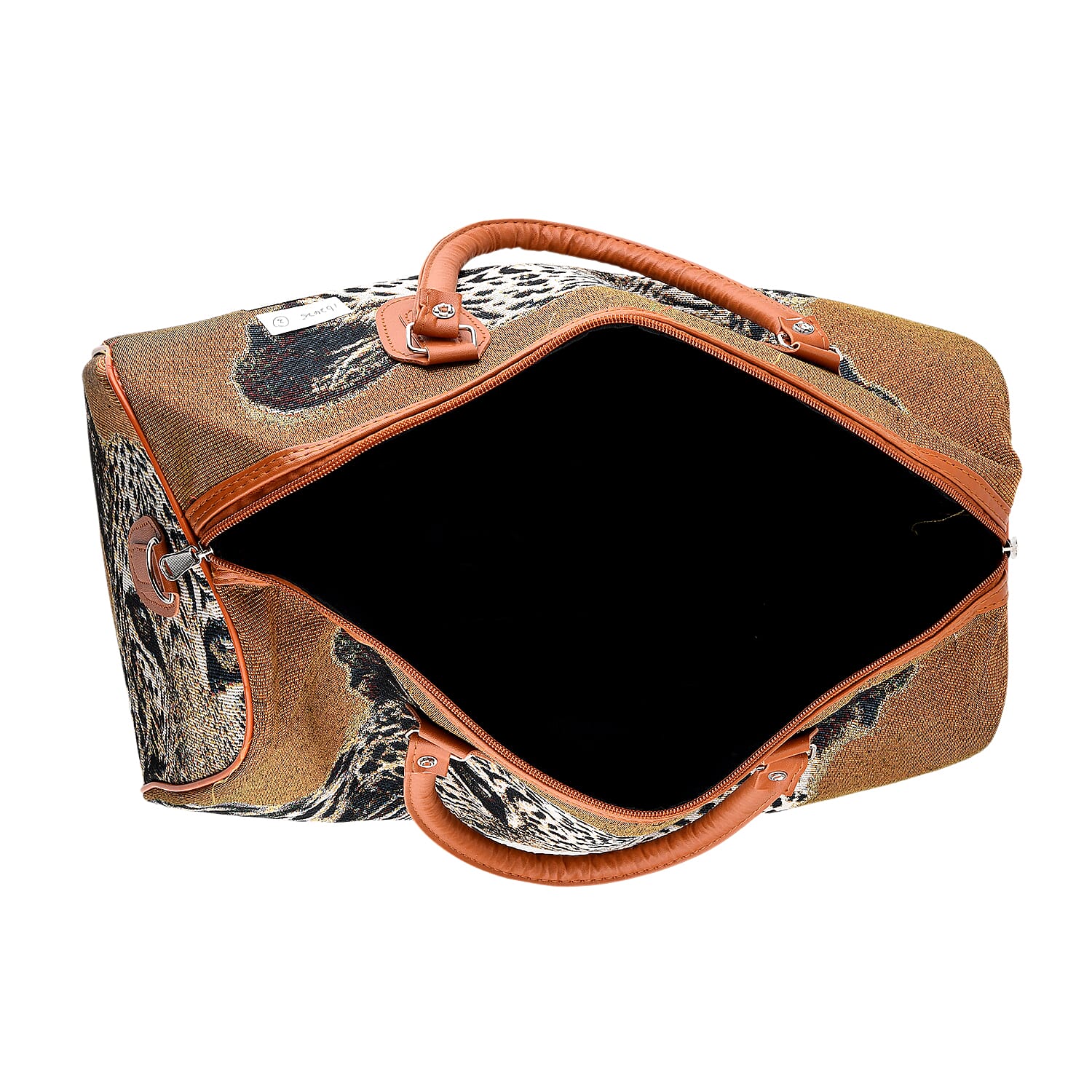 Leopard Travel Bag (Size 45x23x27 cm) - Brown