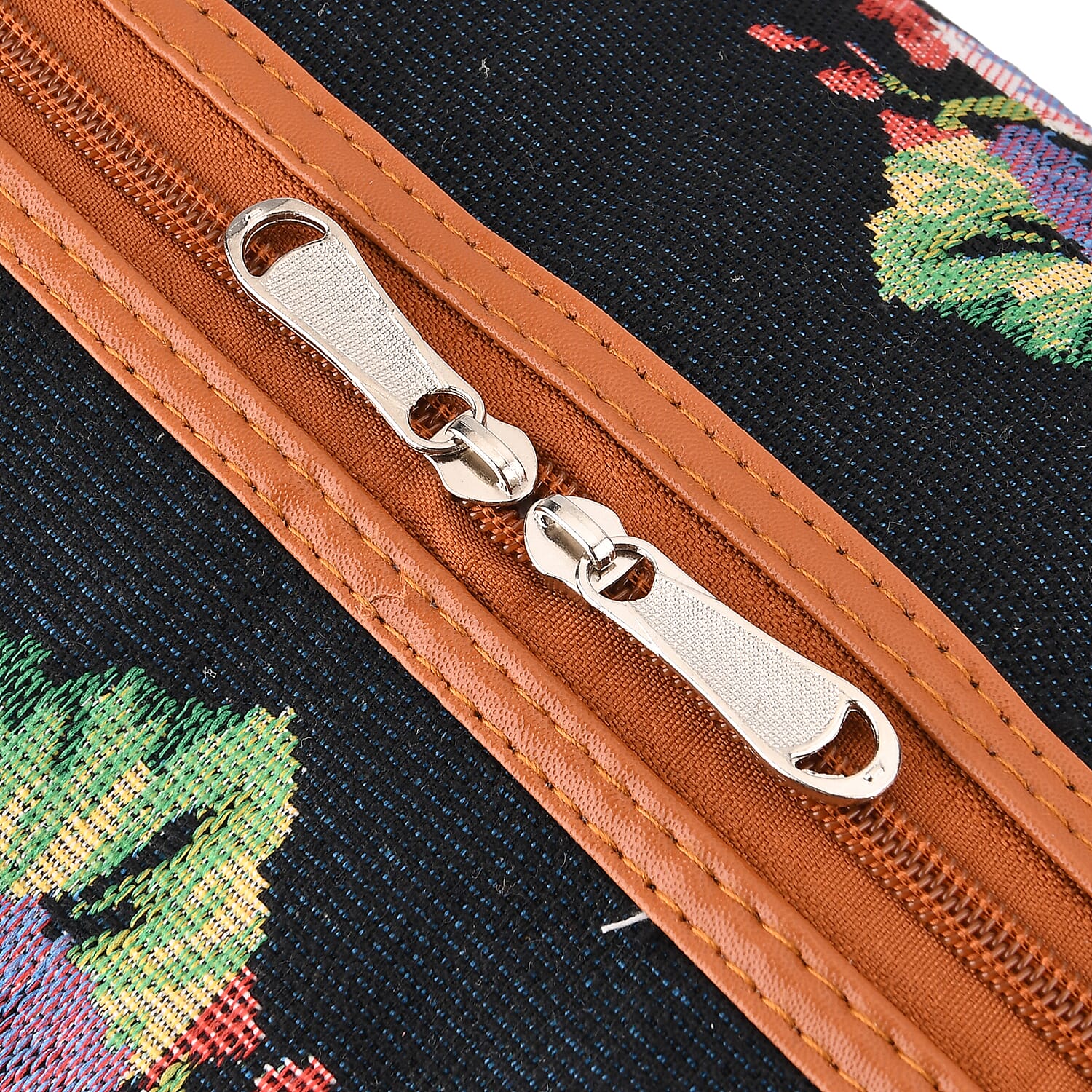 Floral Travel Bag (Size 45x23x27 cm) - Black Multi