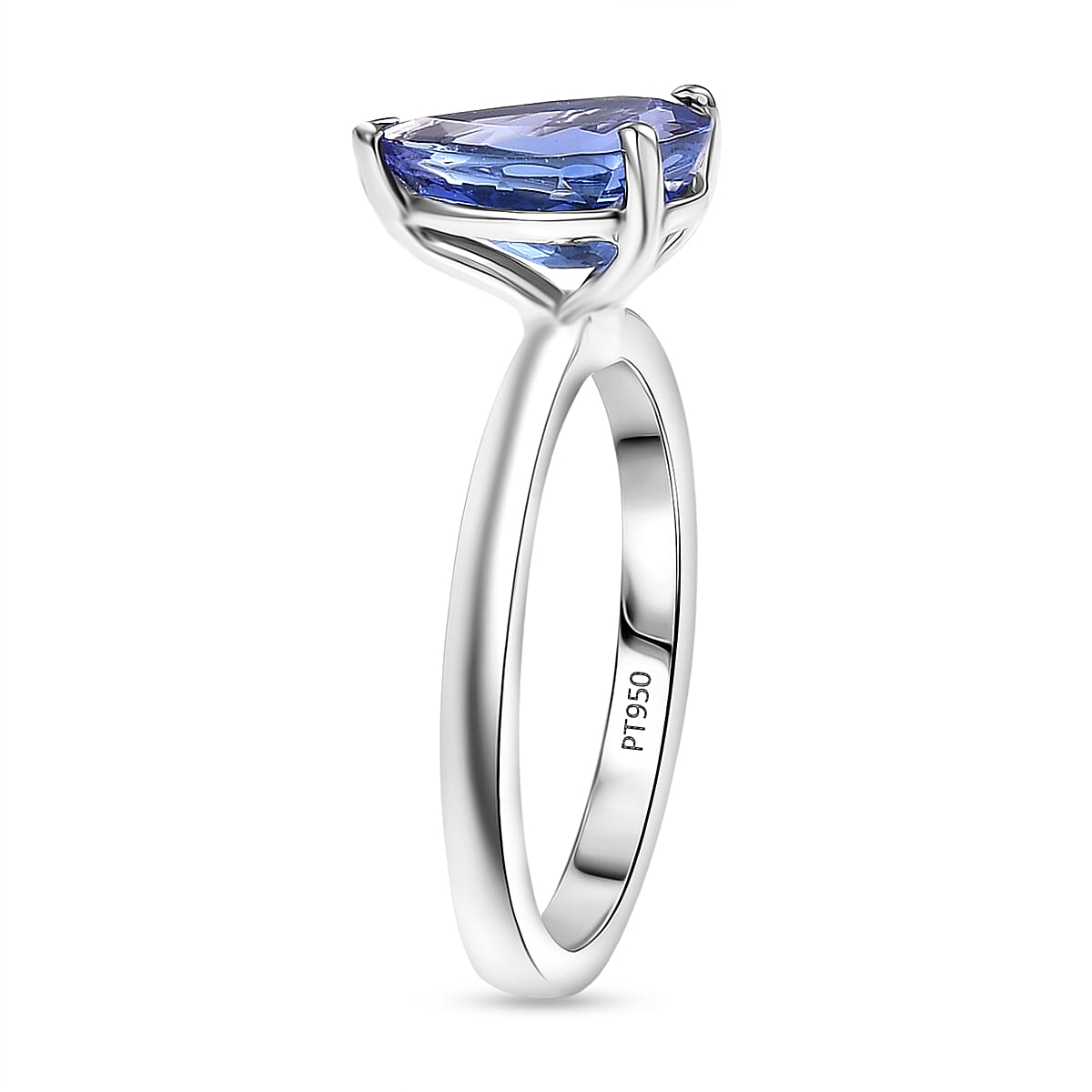 Rhapsody 950 Platinum AAAA Tanzanite Solitaire Ring Platinum