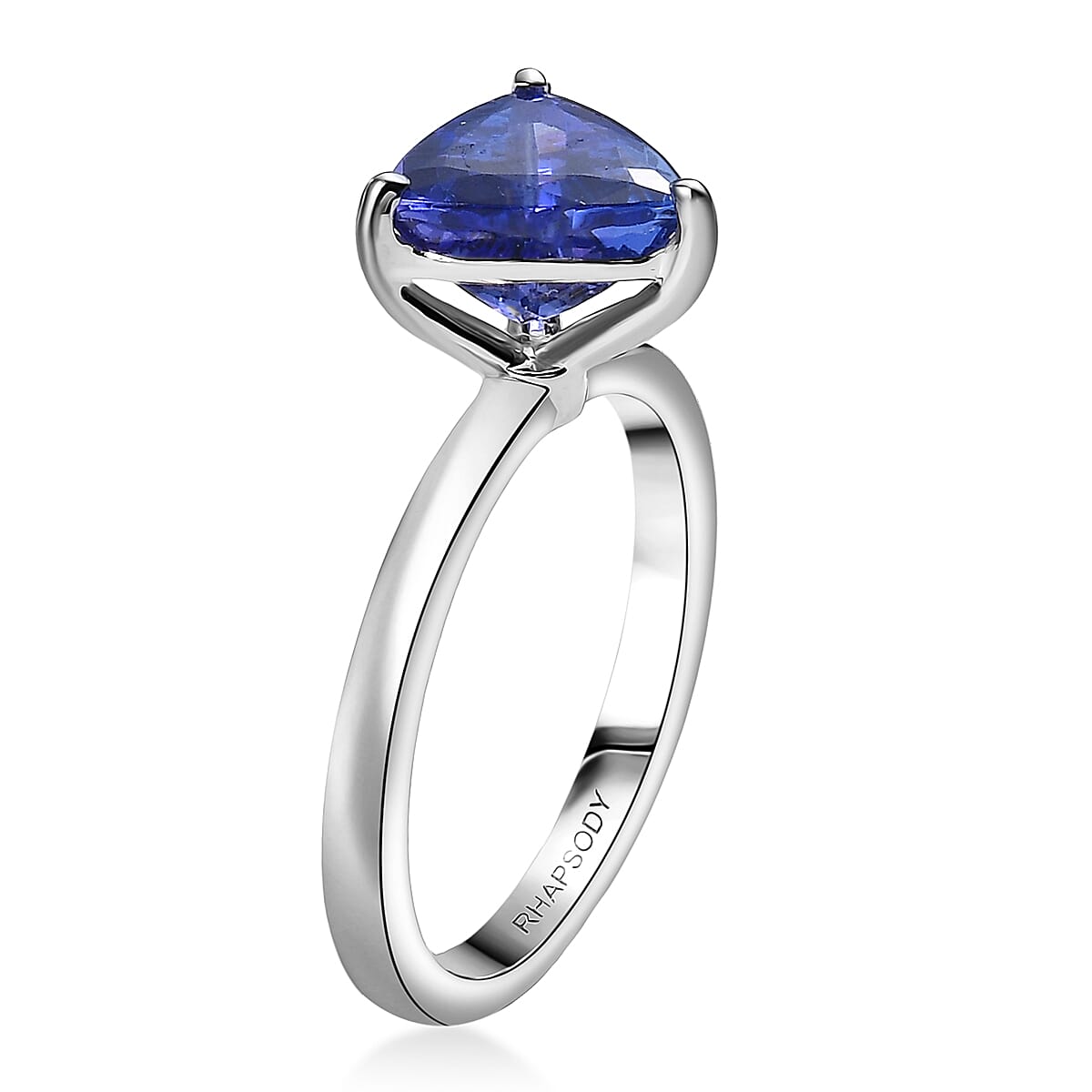 Rhapsody 950 Platinum AAAA Tanzanite Solitaire Ring Platinum