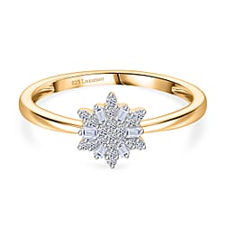 LUXURIANT Lab Grown Diamond Snowflake Ring (SI-GH)